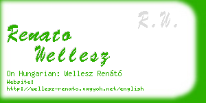 renato wellesz business card